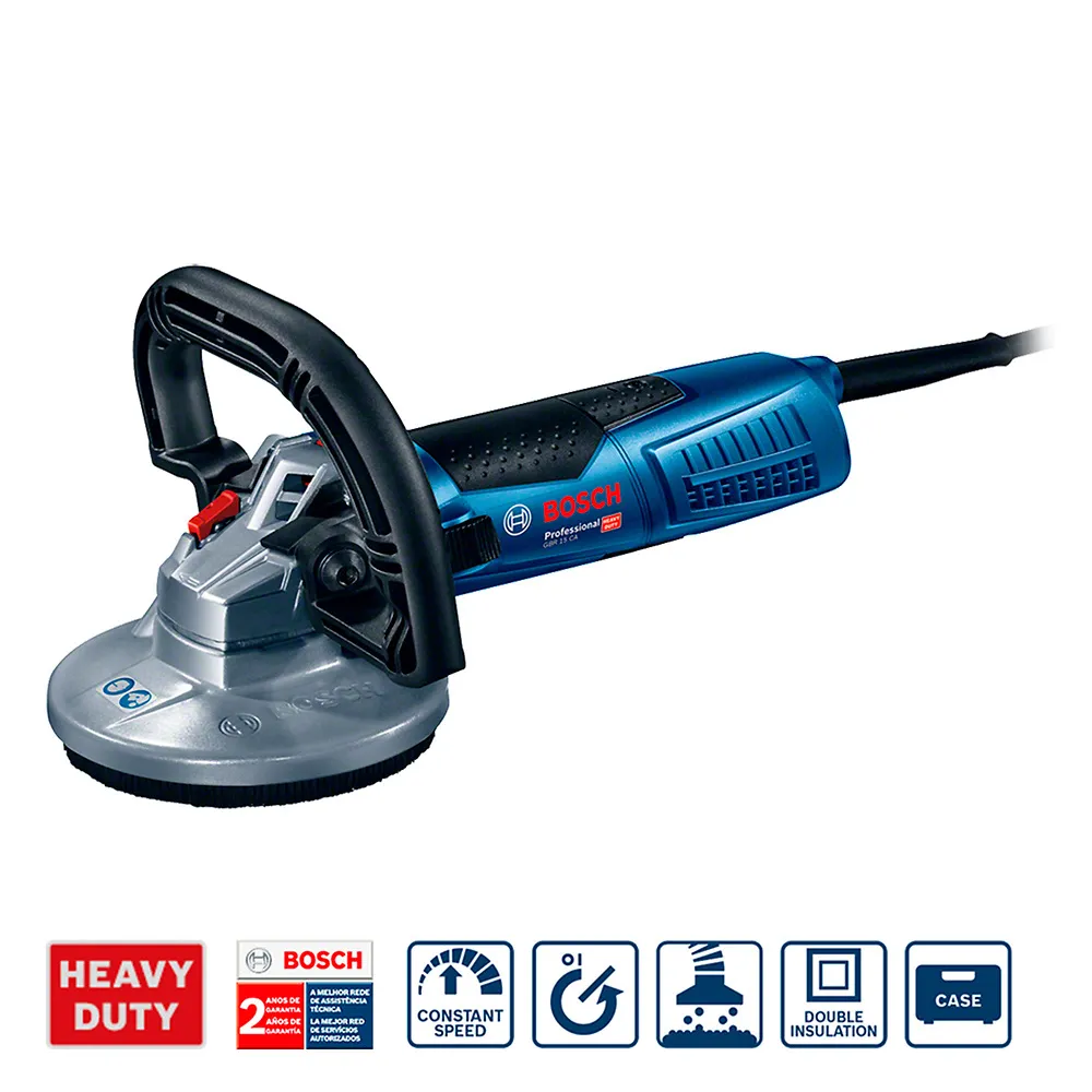 Lixadeira para concreto Bosch GBR 15 CA 1500W 220V em maleta