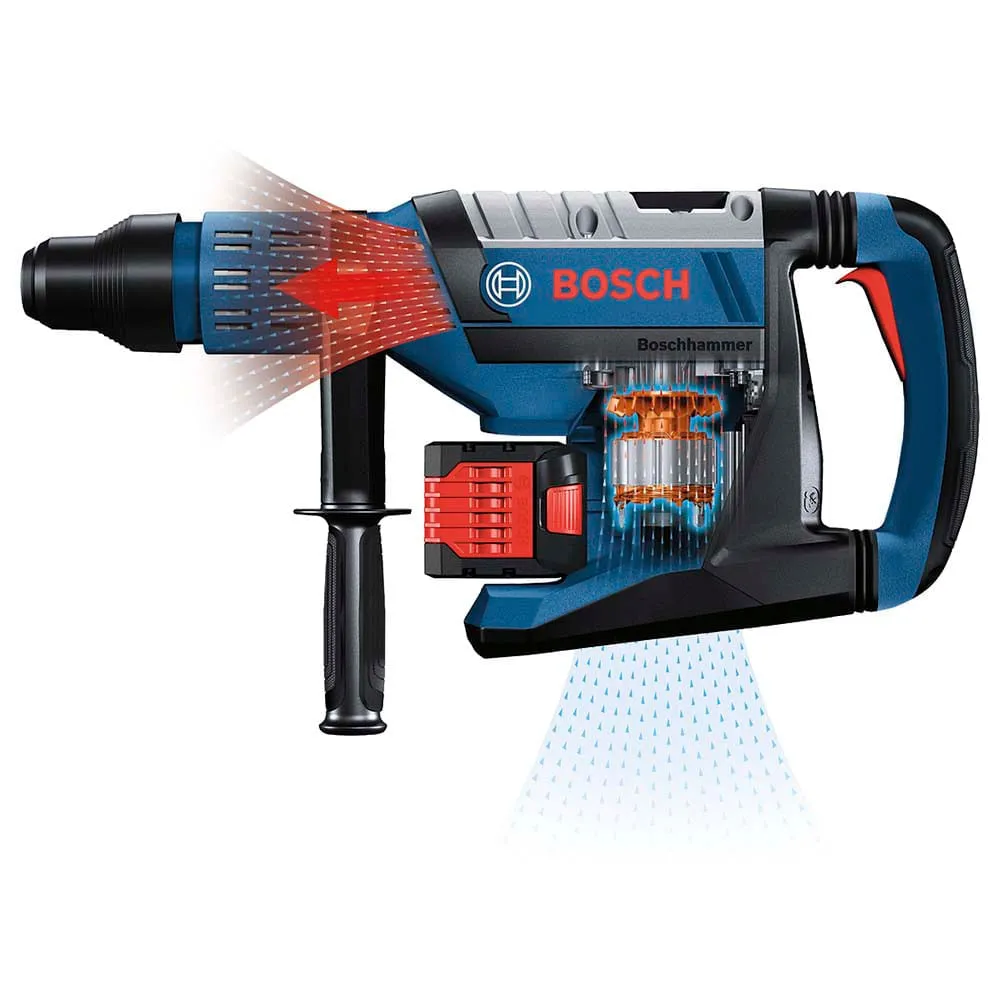 Martelete Bosch GBH 18V-45 C BITURBO Brushless em maleta Sem bateria