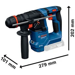 Martelete Perfurador Bosch GBH 18V-18 X + kit bateria + maleta