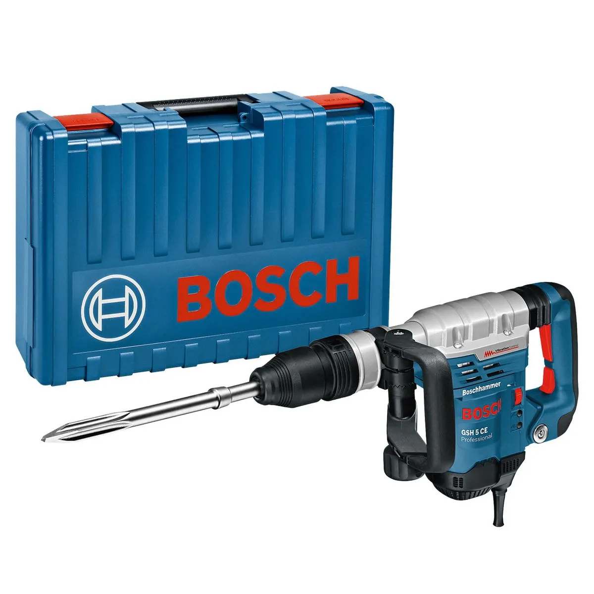 Martelete demolidor Bosch GSH 5 CE 220V 1150W, em maleta