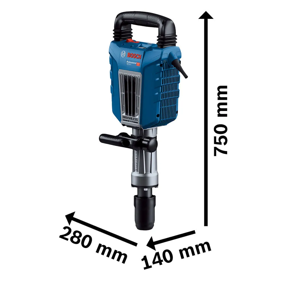 Martelo demolidor Bosch GSH 14 C 220V 1750W Brushless, em maleta
