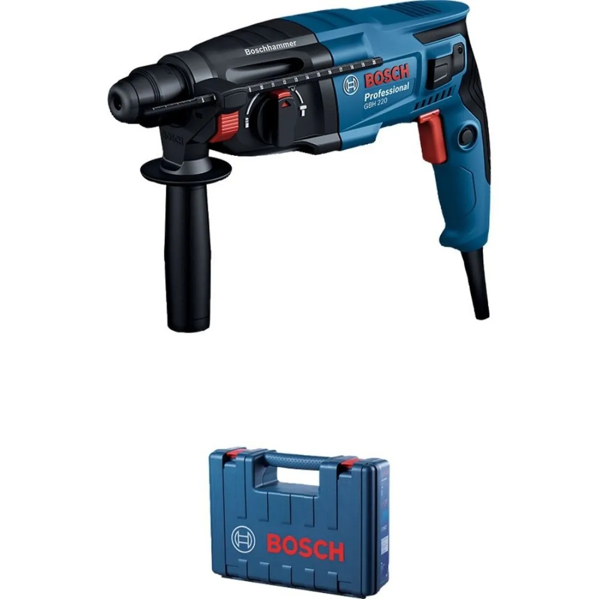 Martelo rompedor Bosch GBH 220 720W em maleta