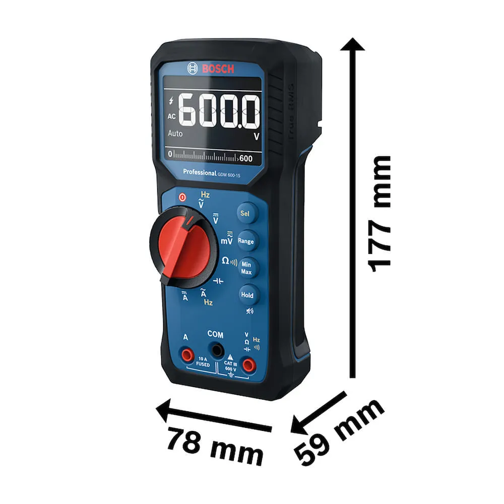 Multímetro Digital TRMS Bosch GDM 600-15
