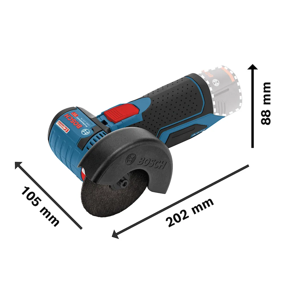 Multicortadora Bosch GWS 12V-76 Brushless Sem bateria