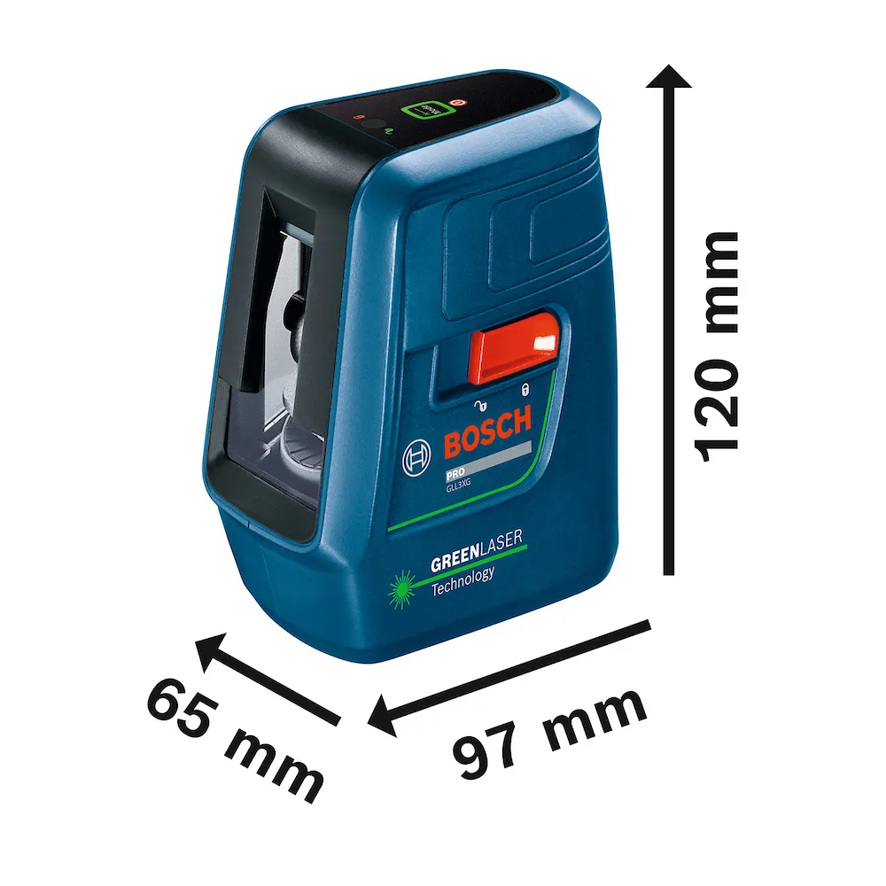 Nível a Laser verde Nivelox Bosch GLL3XG 20m com bolsa