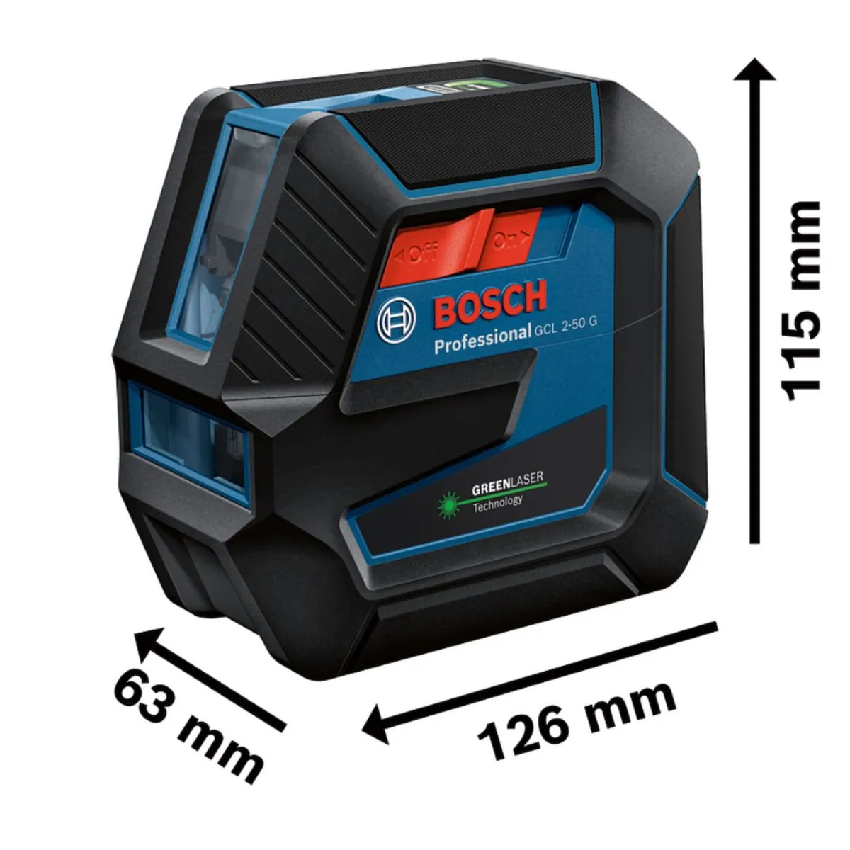 Nível a laser Bosch GCL 2-50 G 50 metros com pontos