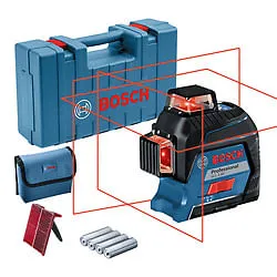 Nível a laser Bosch GLL 3-80, 80m, 360º, em maleta