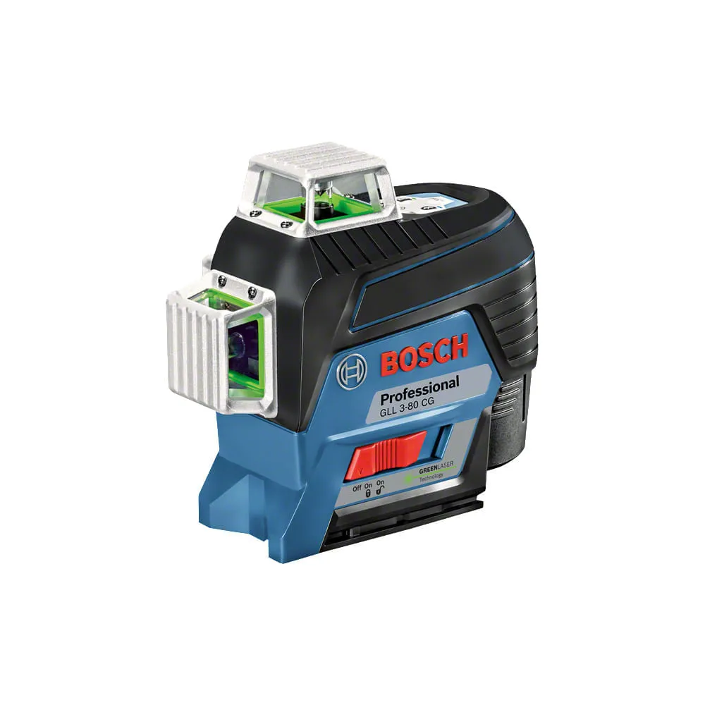 Nível a laser de linhas verdes Bosch GLL 3-80 CG, maleta
