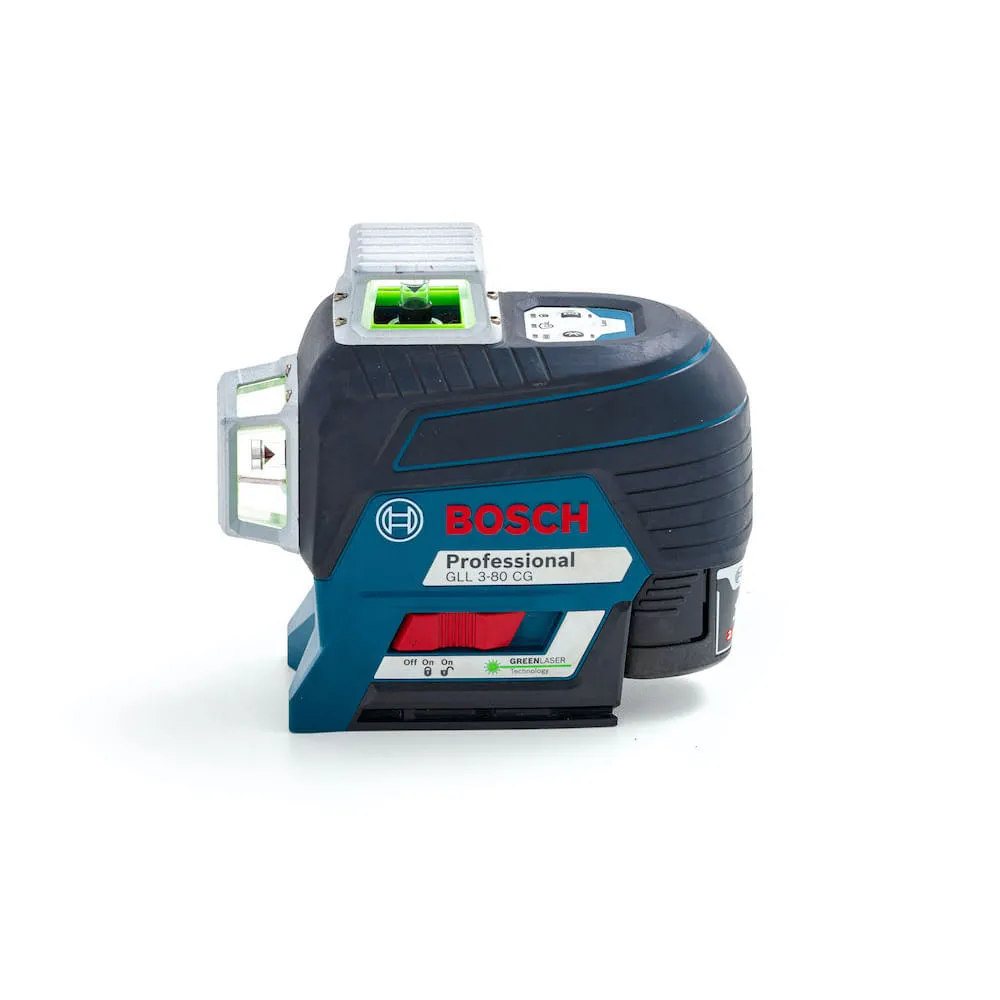 Nível a laser de linhas verdes Bosch GLL 3-80 CG, maleta