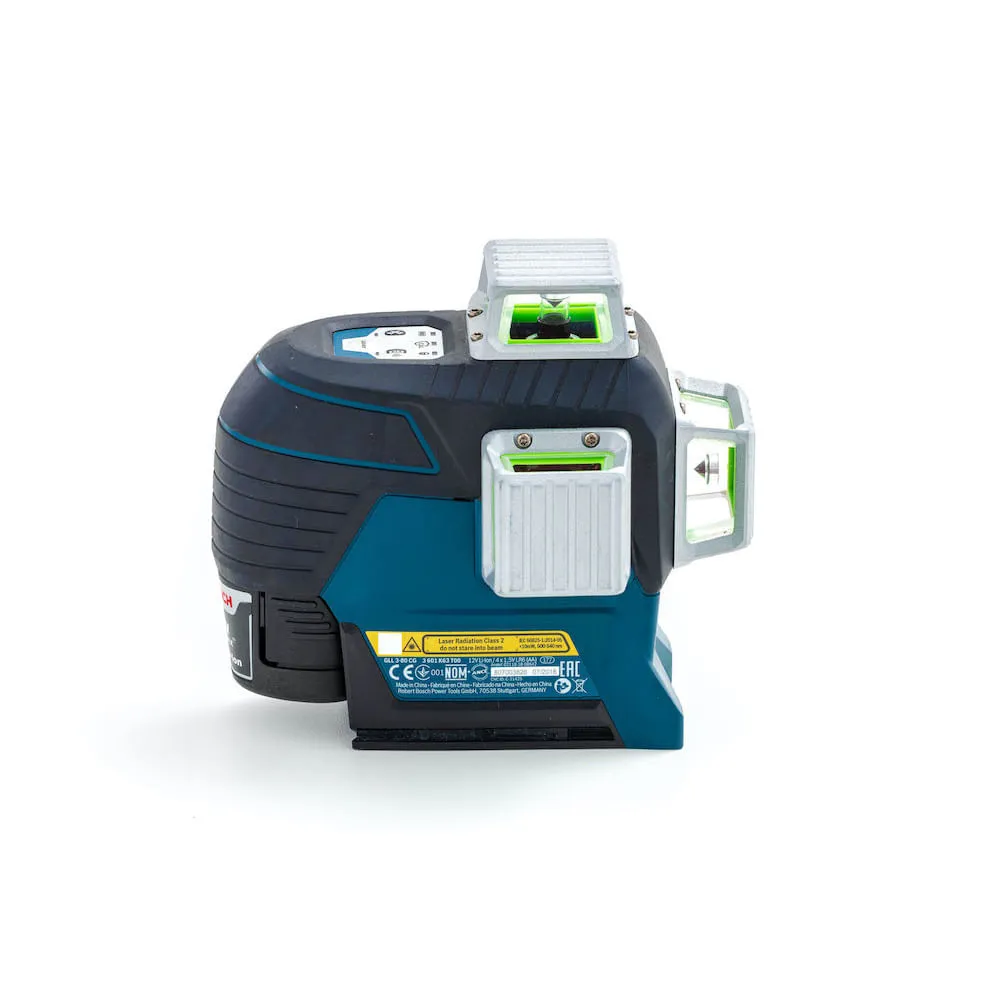 Nível a laser de linhas verdes Bosch GLL 3-80 CG, maleta