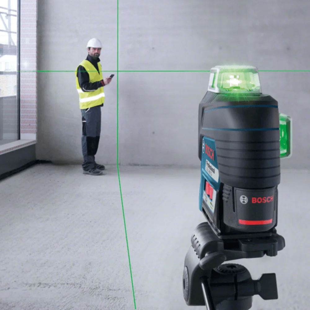 Nível a laser de linhas verdes Bosch GLL 3-80 CG, maleta