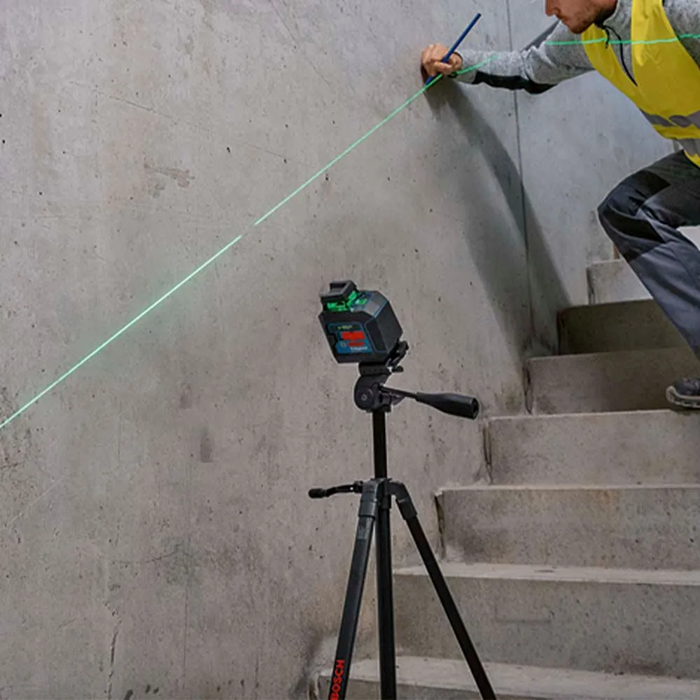 Nível a laser verde de linhas cruzadas Bosch GLL 2-20G 10m