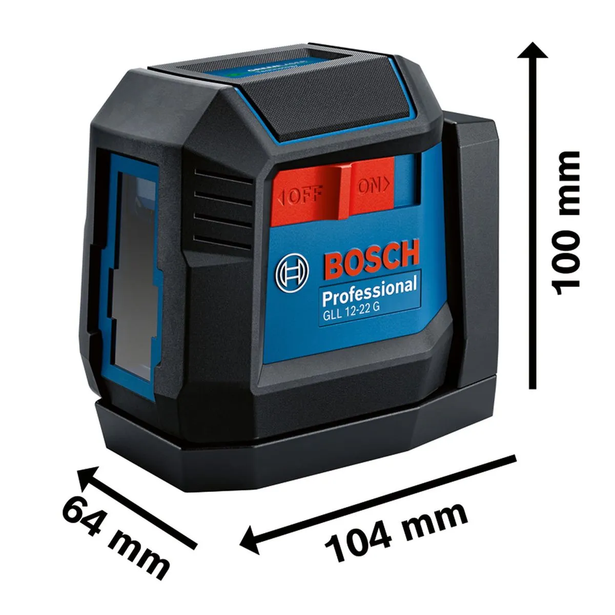 Nível laser verde Bosch GLL 12-22 G LI 12m 1 bateria+suporte