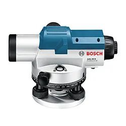 Nível óptico Bosch GOL 26 D, zoom de 26x, em maleta