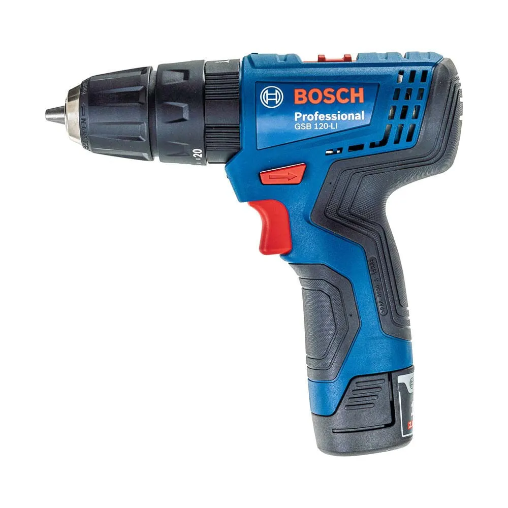 Parafusadeira Furadeira Bosch GSB 120-LI 12V 1 bateria e maleta