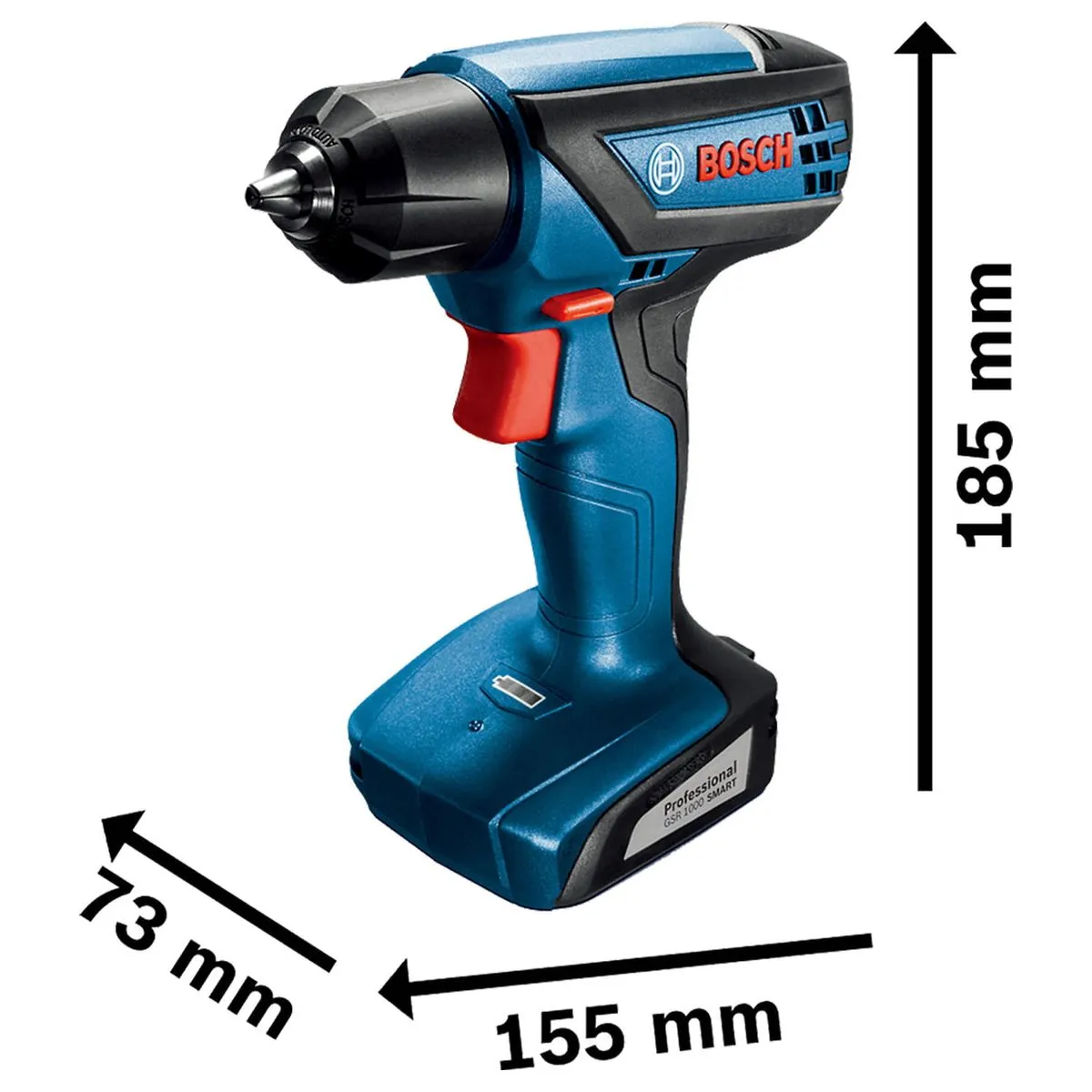 Parafusadeira Furadeira Bosch GSR 1000 Smart 12V com bolsa