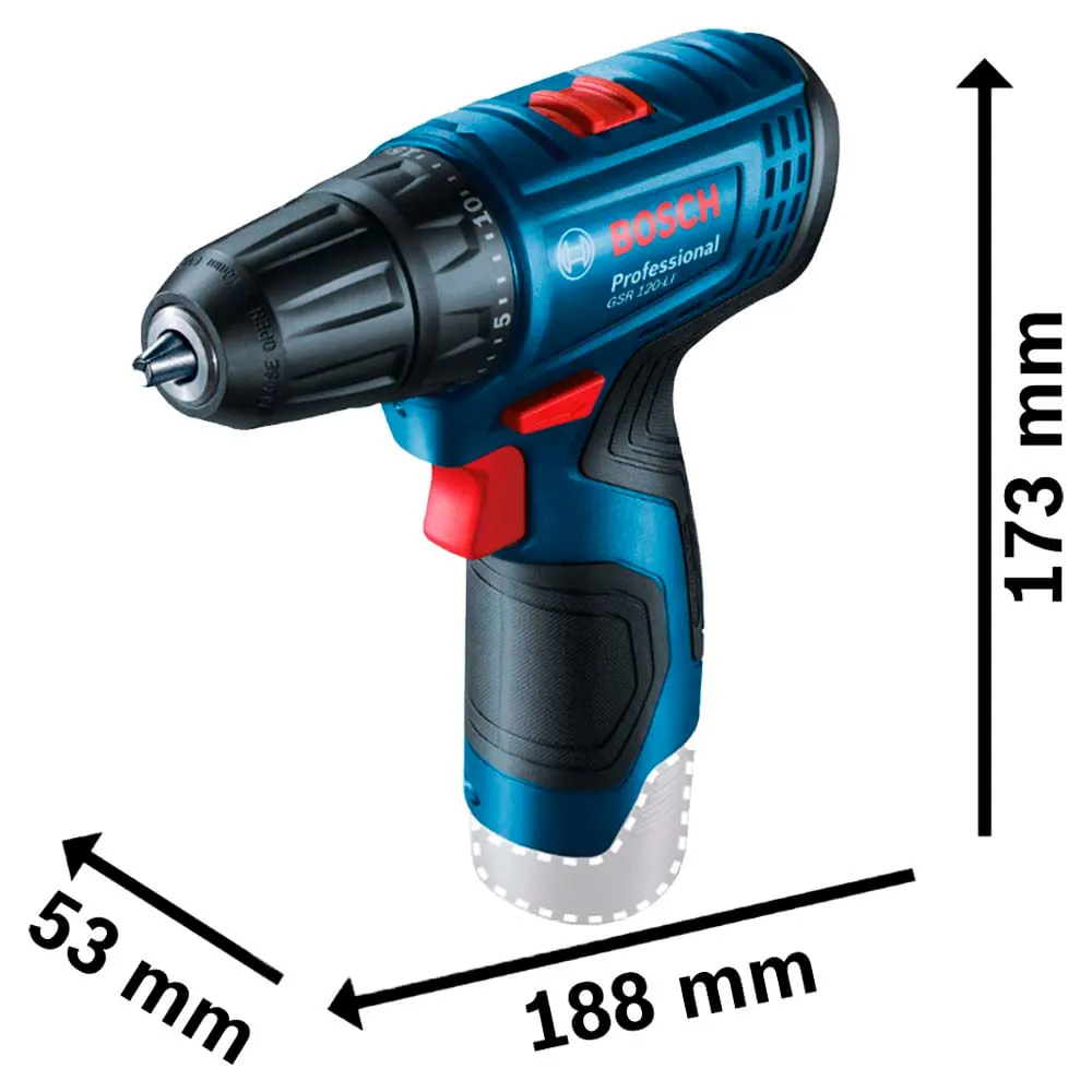 Parafusadeira Furadeira Bosch GSR 120-LI 12V Sem bateria