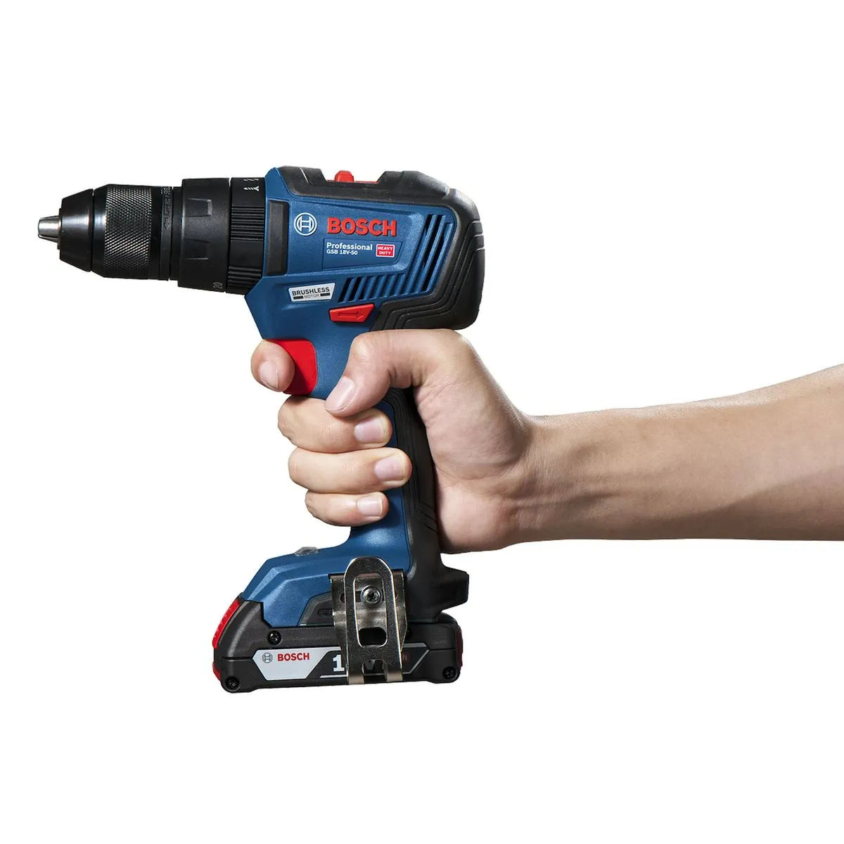 Parafusadeira Furadeira Impacto Bosch GSB 18V-50 2bat + 23AC