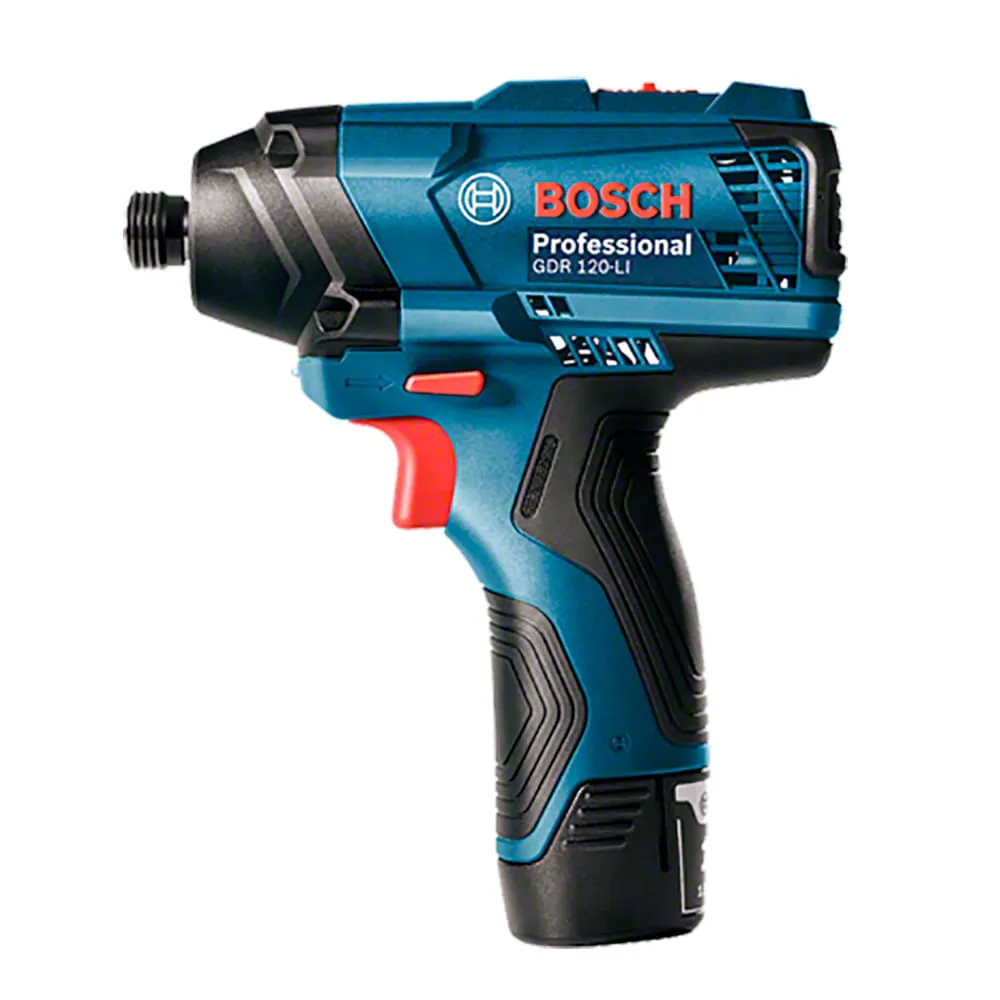 Parafusadeira de impacto Bosch GDR 120-LI, 12V, 2 baterias e maleta