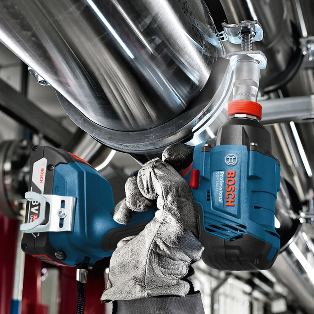 Parafusadeira e chave de impacto Bosch GDX 180-LI, 2 baterias 18V e maleta