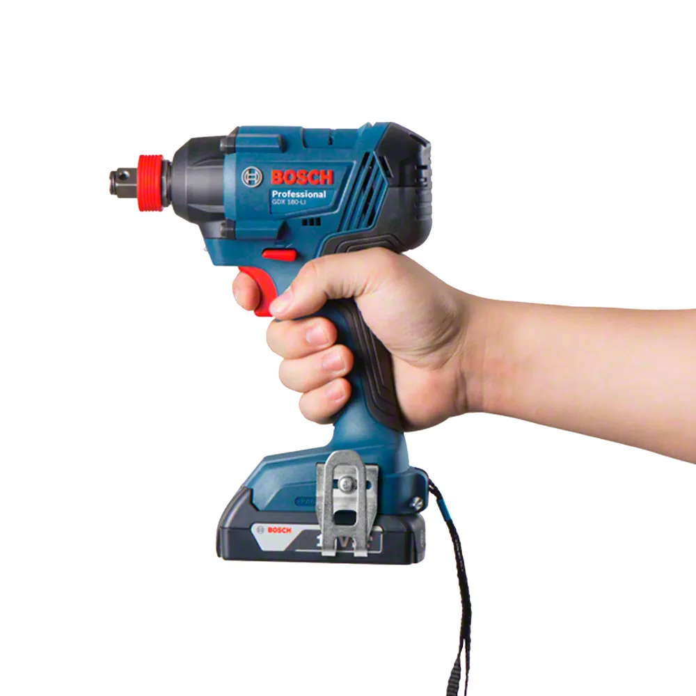 Parafusadeira e chave de impacto Bosch GDX 180-LI, 2 baterias 18V e maleta