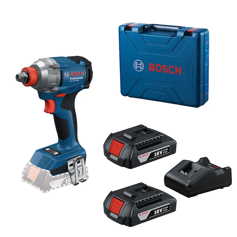 Parafusadeira e chave de impacto Bosch GDX 18V-285 285Nm 2800rpm 2B+MAL