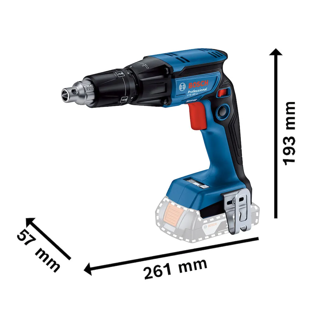 Parafusadeira para drywall Bosch GTB 185-LI 18V Sem bateria