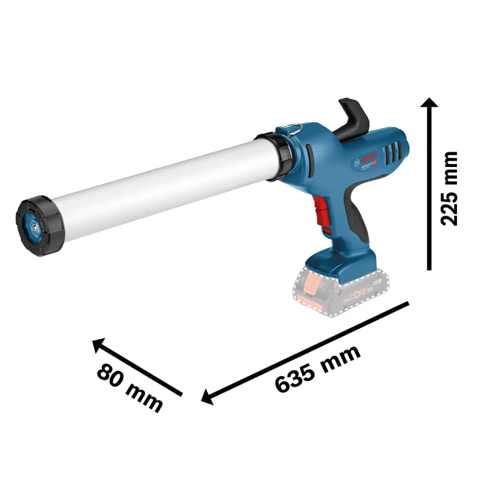 Pistola de calafetagem Bosch GCG 18V-600 Sem bateria
