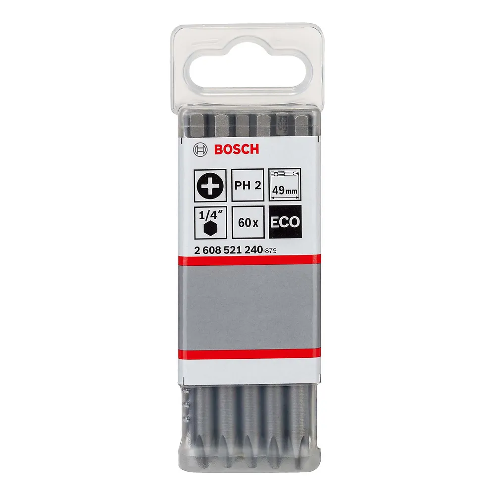 Ponta p/parafusar Bosch Eco Extra Hard PH2 Phillips