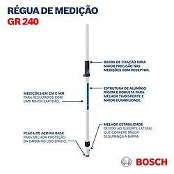 Régua de medição Bosch GR 240