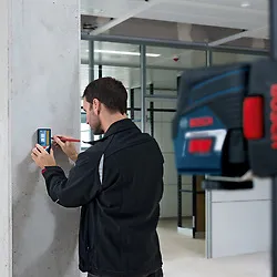 Receptor para nível laser Bosch LR 7 suporte e saco proteção