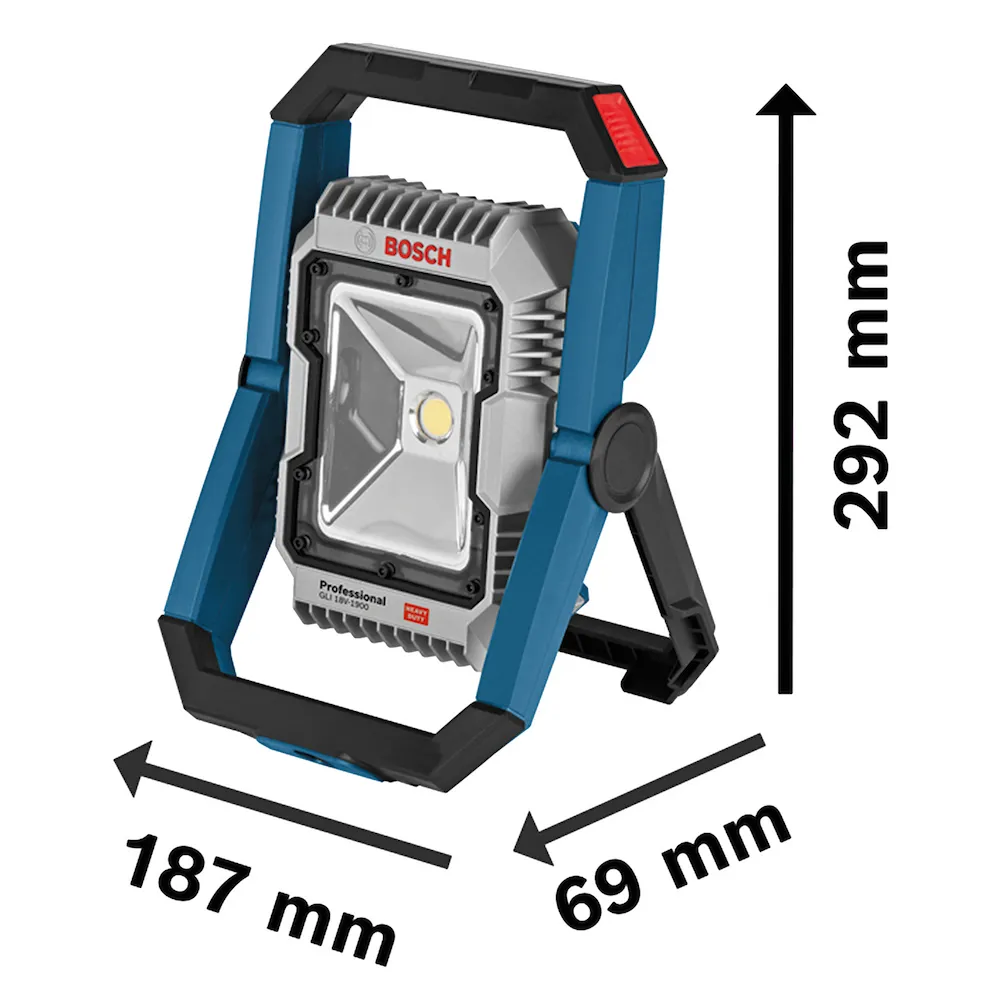 Refletor led Bosch GLI 18V-1900 1900 lúmens Sem bateria