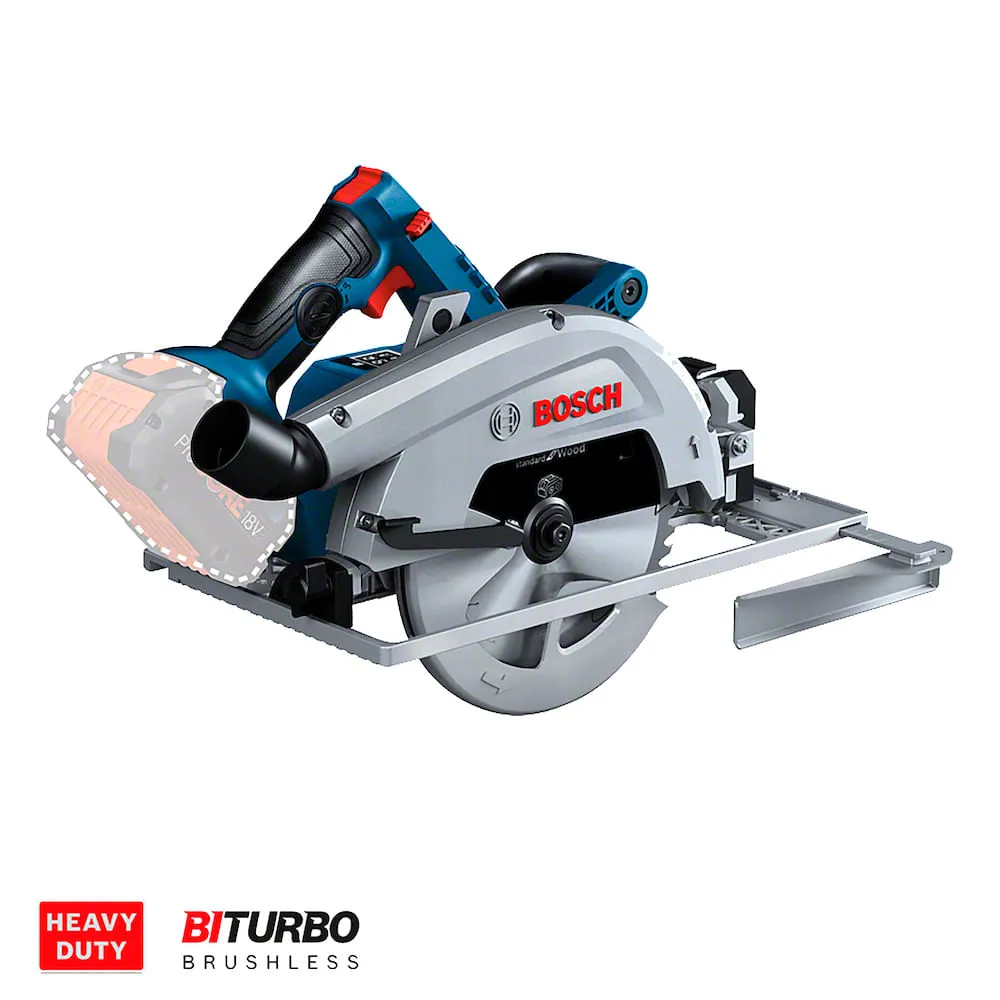 Serra Circular Bosch GKS 18V-68 GC Brushless 1800W Disco Sem bateria
