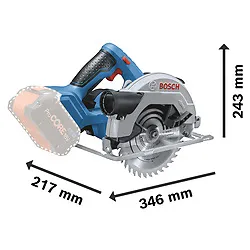 Serra circular Bosch GKS 18V-57 com disco Sem bateria