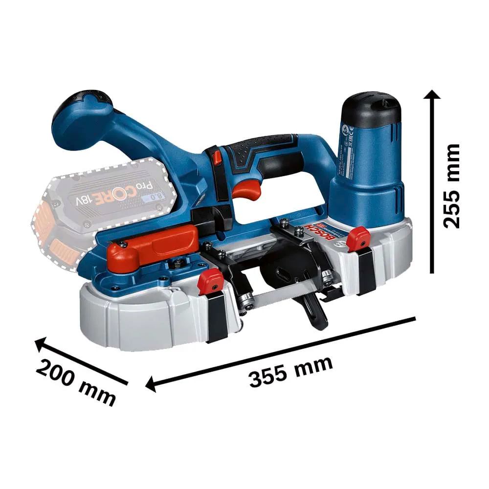 Serra de Fita Bosch GCB 18V-63 Sem bateria