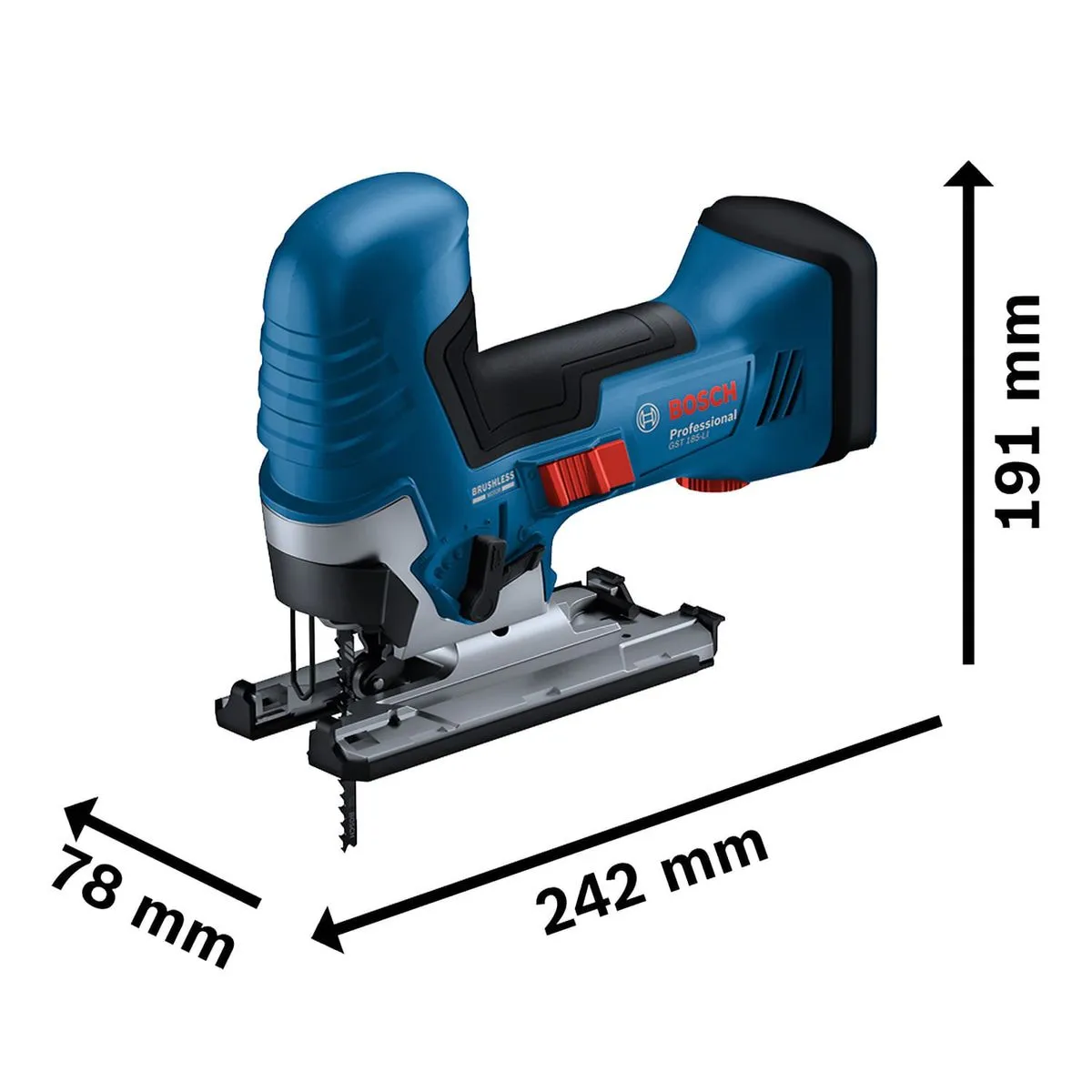 Serra tico tico Bosch GST 185-LI B 18V Brushless Sem bateria