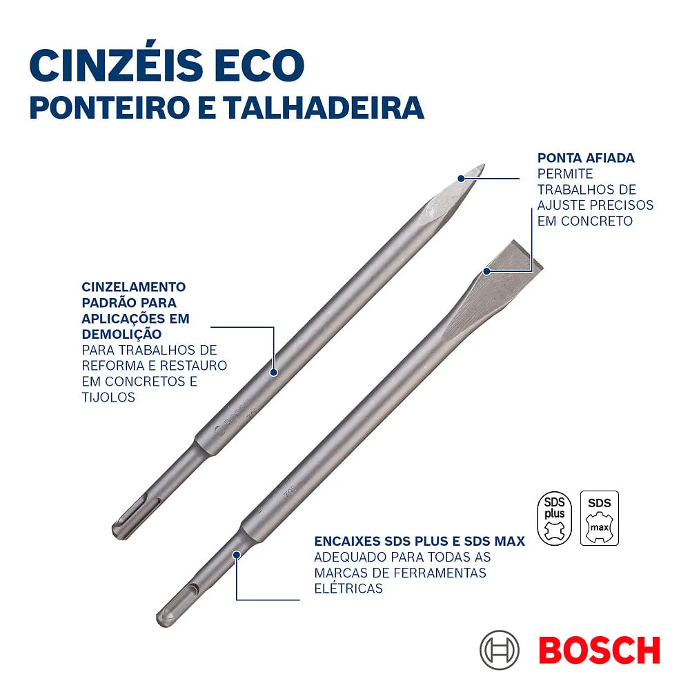 Talhadeira Bosch SDS-max MPP 10 peças