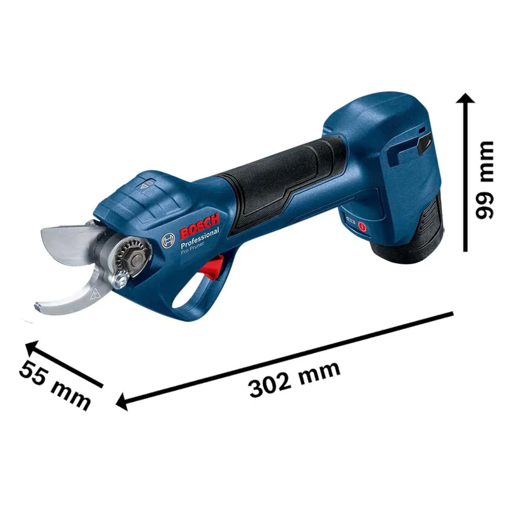 Tesoura de Poda Bosch Pro Pruner Brushless 12V 2 bat e maleta