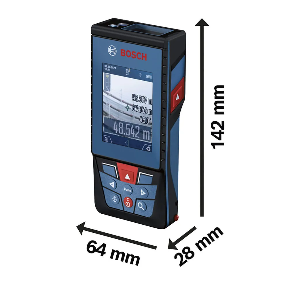 Trena laser Bosch GLM 100-25 C alcance 100m com Bluetooth